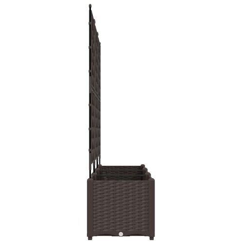 Градинска саксия 3 бр. Кафяво 120 x 40 x 143 см ПП