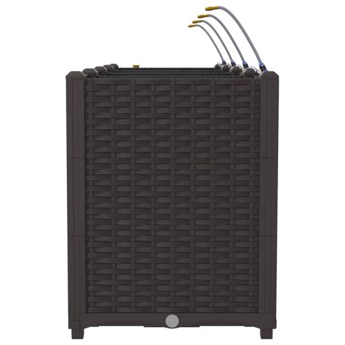 Градинска саксия 4 pcs Кафяво 160 x 40 x 52 см Пластмаса