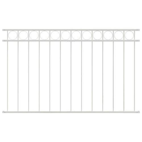 Елемент на оградата ASSEN Бяло 170 х 100 см Стомана