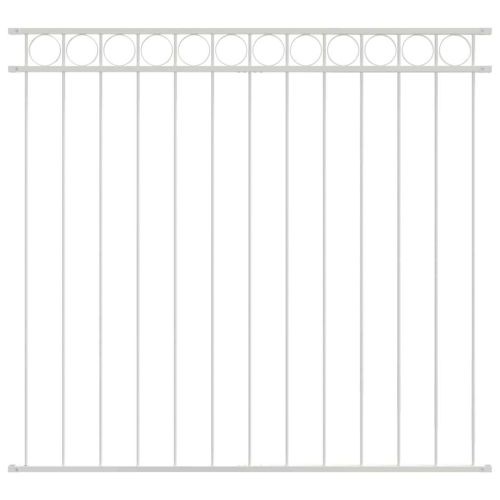 Елемент на оградата ASSEN Бяло 170 x 120 см Стомана