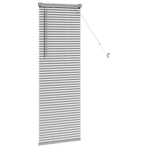 Вертикални щори Сребрист 130 x 45 см Алуминий