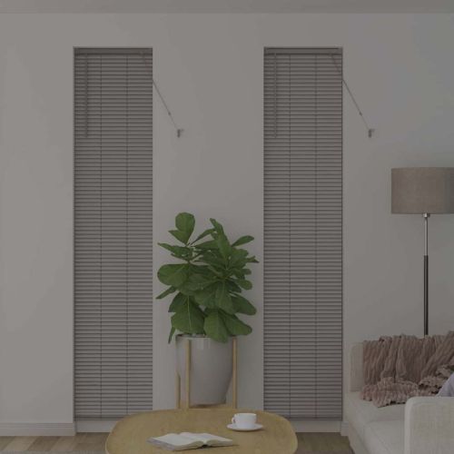 Вертикални щори Сребрист 220 x 45 см Алуминий
