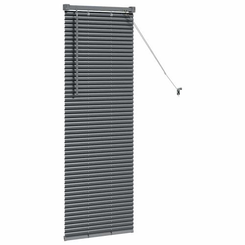 Вертикални щори Тъмен сив 130 x 50 см Алуминий