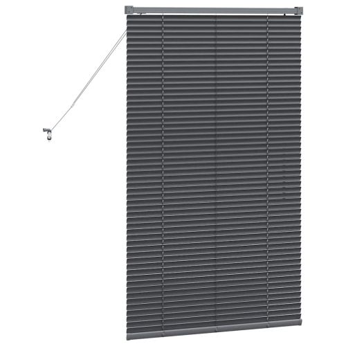 Вертикални щори Тъмен сив 130 x 70 см Алуминий