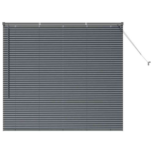 Вертикални щори Тъмен сив 130 x 150 cm Алуминий