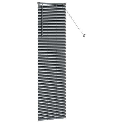 Вертикални щори Тъмен сив 175 x 45 см Алуминий