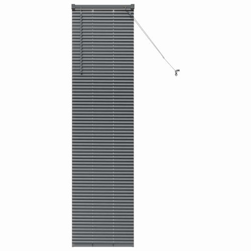 Вертикални щори Тъмен сив 175 x 50 см Алуминий