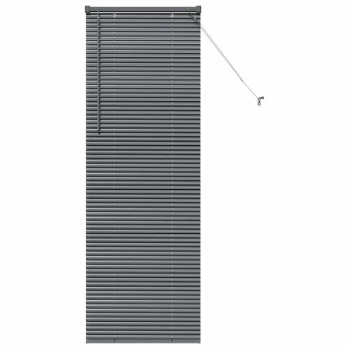 Вертикални щори Тъмен сив 175 x 55 см Алуминий
