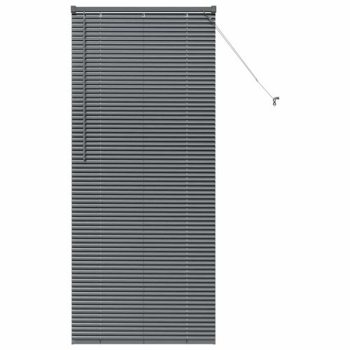 Вертикални щори Тъмен сив 175 x 75 см Алуминий