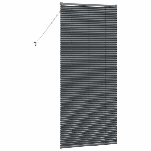 Вертикални щори Тъмен сив 175 x 75 см Алуминий