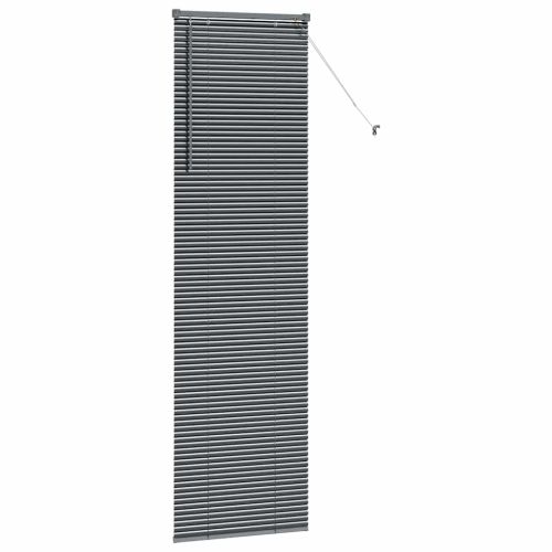 Вертикални щори Тъмен сив 220 x 60 см Алуминий