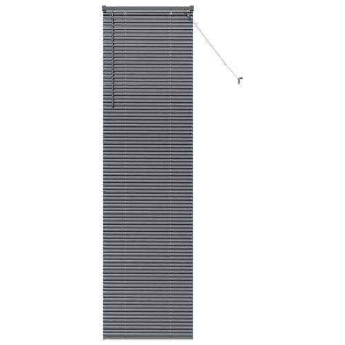 Вертикални щори Тъмен сив 220 x 65 см Алуминий