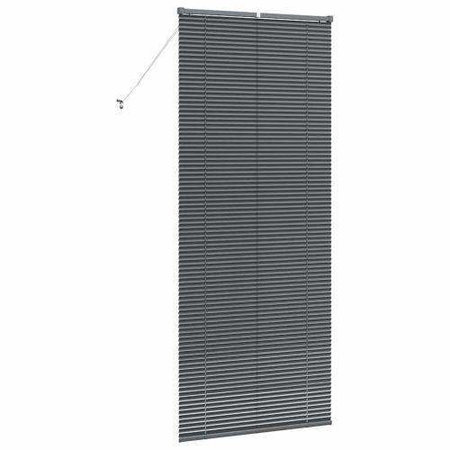 Вертикални щори Тъмен сив 220 x 90 см Алуминий