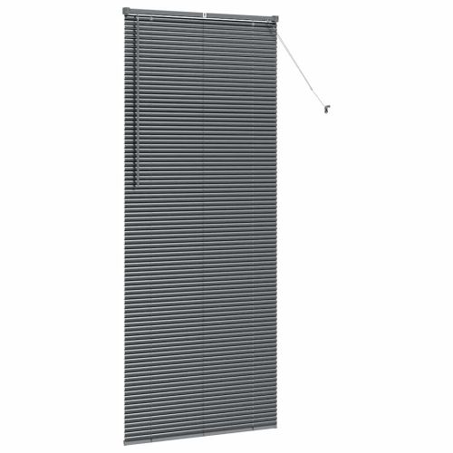 Вертикални щори Тъмен сив 220 x 95 см Алуминий