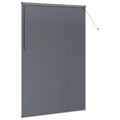 Вертикални щори Тъмносиво 220x150см Алуминий