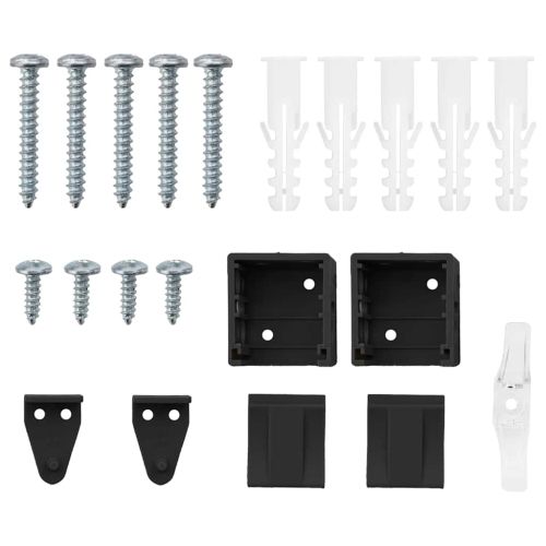 Вертикални щори Черно 130 x 50 см Алуминий