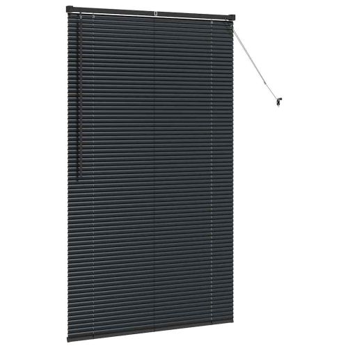 Вертикални щори Черно 175 x 100 см Алуминий