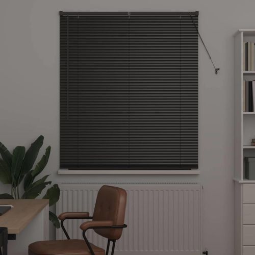 Вертикални щори Черно 175 x 110 см Алуминий