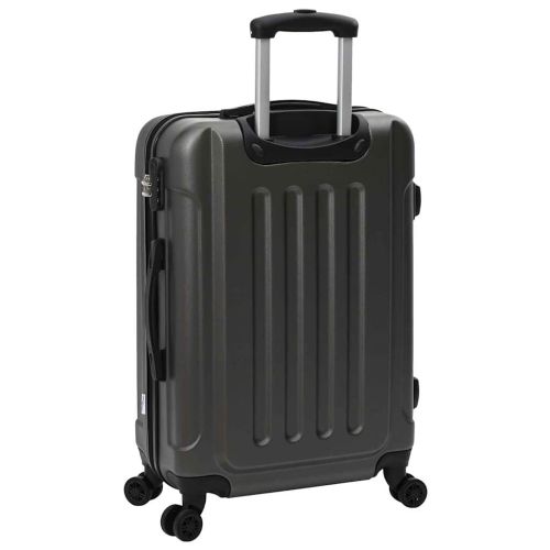 Куфар 3 pcs Тъмен сив 50 x 31 x 78 см ABS пластмаса