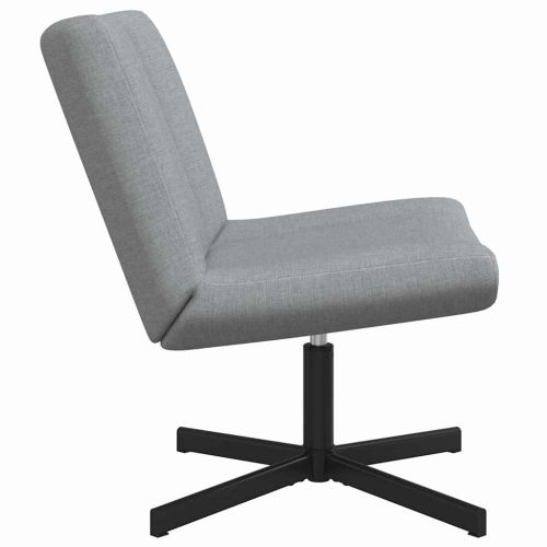 Въртящ се стол Светлосиво 63 x 75 x 76 см текстил