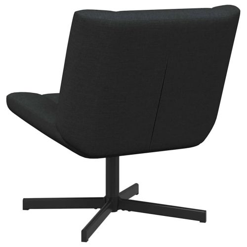Въртящ се стол Черно 63 x 75 x 76 см текстил