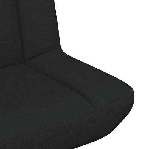 Въртящ се стол Черно 63 x 75 x 76 см текстил