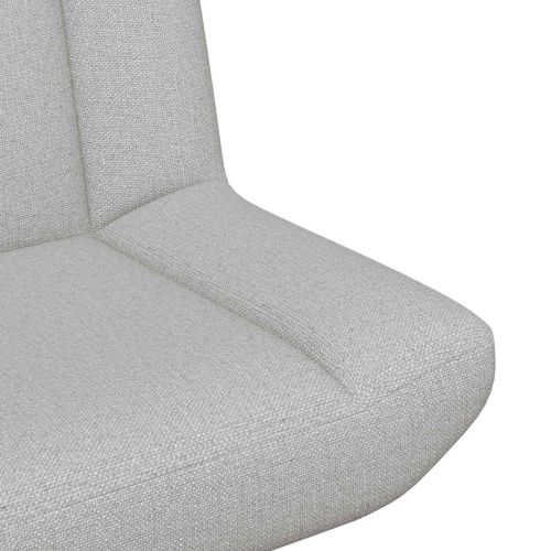 Въртящ се стол Облачно сиво 63 x 75 x 76 см текстил