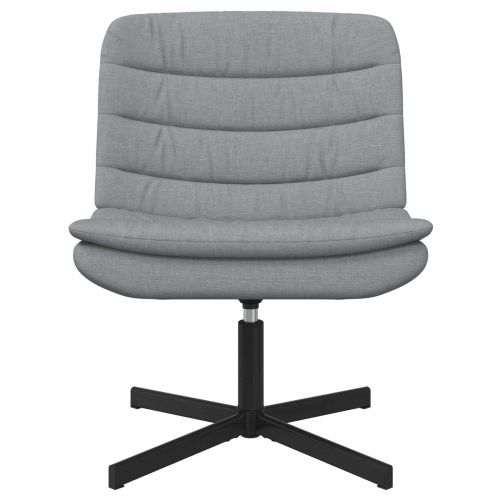 Въртящ се стол Светлосиво 63 x 75 x 76 см текстил