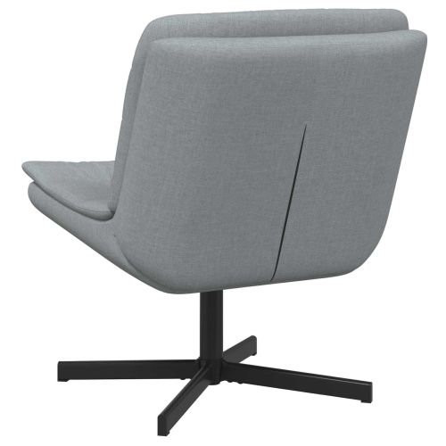 Въртящ се стол Светлосиво 63 x 75 x 76 см текстил
