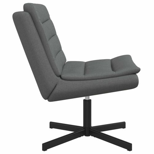 Въртящ се стол Тъмен сив 63 x 75 x 76 см текстил
