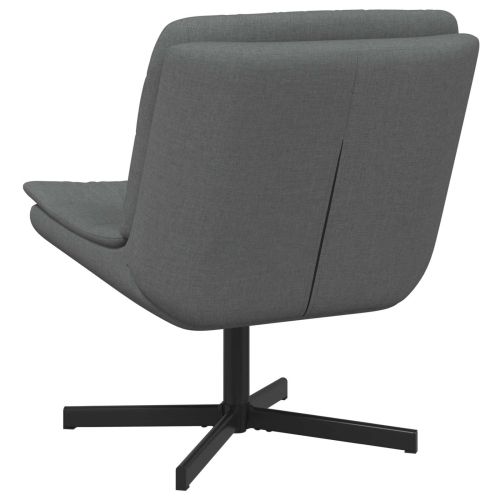 Въртящ се стол Тъмен сив 63 x 75 x 76 см текстил