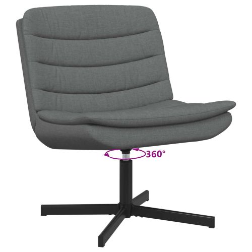 Въртящ се стол Тъмен сив 63 x 75 x 76 см текстил