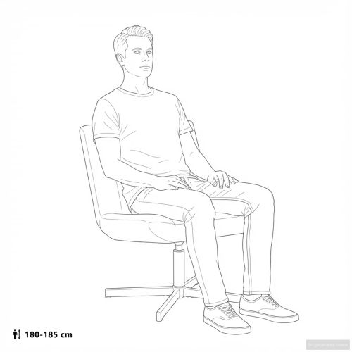 Въртящ се стол Крем 63 x 75 x 76 см текстил