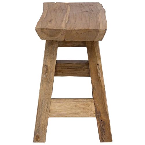 Пейка Естествен 100 x 29 x 43,5 см Солидно тиково дърво