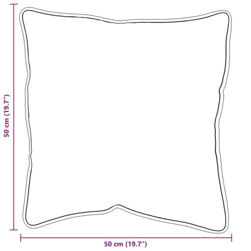 Възглавница с възглавница 2 pcs Бяло 51 x 50 x 20 см Полиестер