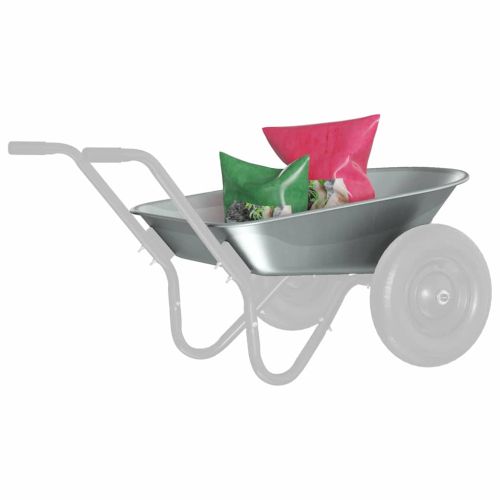 Подмяна на чиния за количка Сребрист 90 x 63 x 28 см Стомана