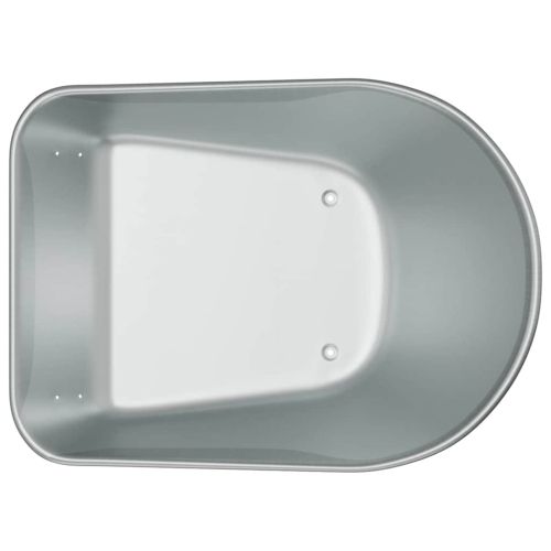 Подмяна на чиния за количка Сребрист 90 x 63 x 28 см Стомана