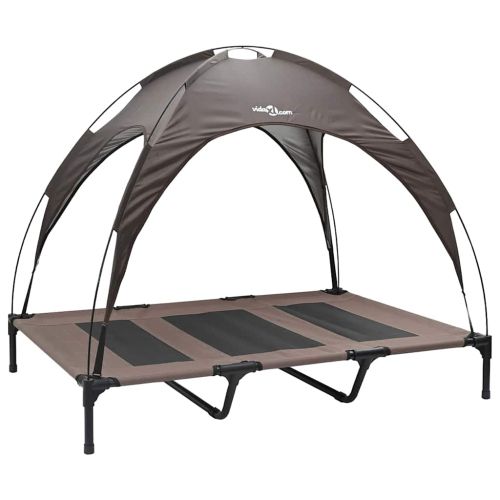 Кучешко легло Кафяво 122 x 93 x 106,5 см Стомана