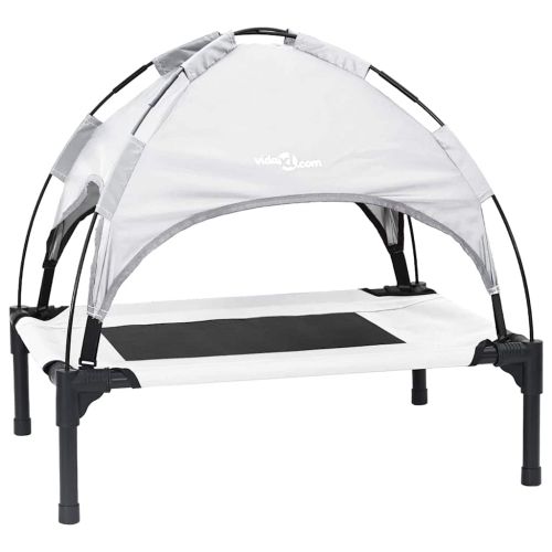 Кучешко легло Сребристо сиво 62 x 48 x 61 см Стомана