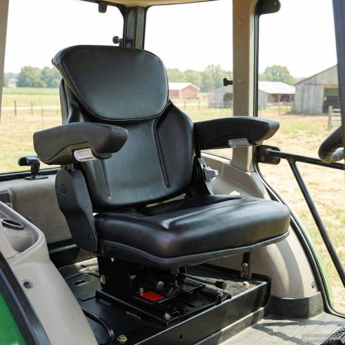 Тракторна седалка с окачване Черно 60 x 58 x 72 см