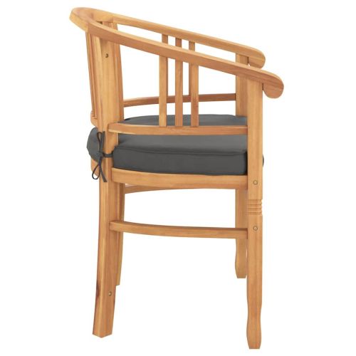 Стол 2 pcs Кафяво 63 x 58 x 89 см Солидно тиково дърво