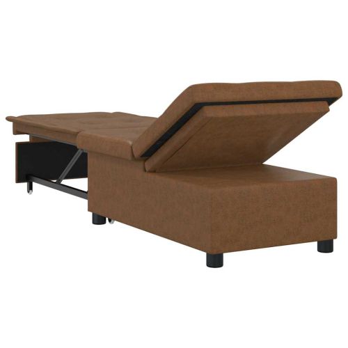 Диван легло Кафяво 194 x 67 x 82 см Тъкан Huahua