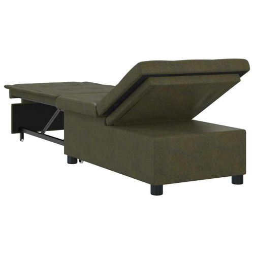 Диван легло Военнозелено 194 x 67 x 82 см Тъкан Huahua