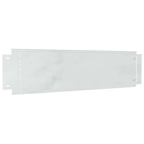 Ограничители за тревни площи 10 pcs Сребрист 100 x 25 x 0,07 см