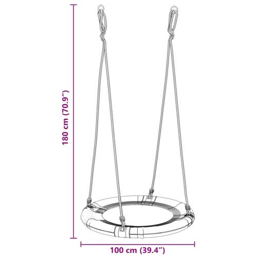 Гнездо за пързалка Синьо 100 x 100 x 180 см Пластмаса