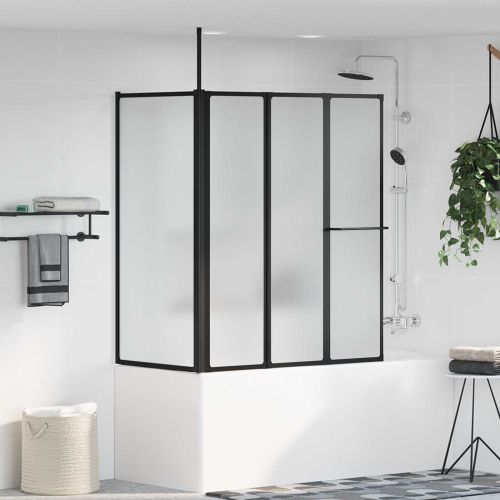 Душ параван Бяло 120 x 70 x 137 см Алуминий