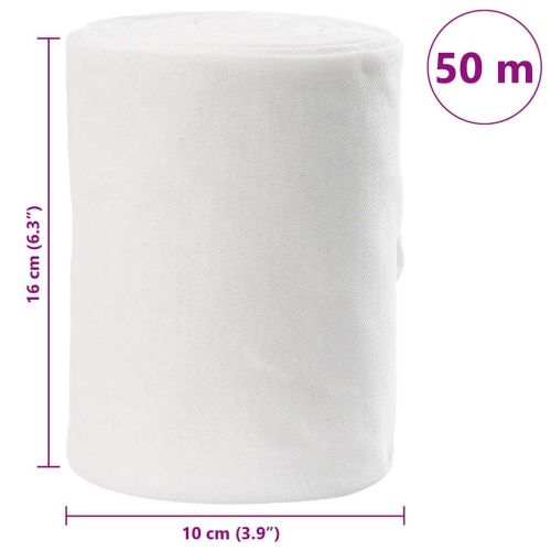 Тръба за оттичане Бяло 16 x 5000 см текстил