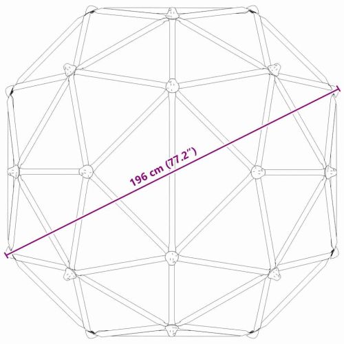 Дъга за катерене Синьо Стомана