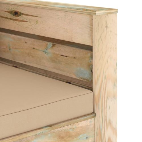 Градински комплект 2 части възглавници зелена импрегнация