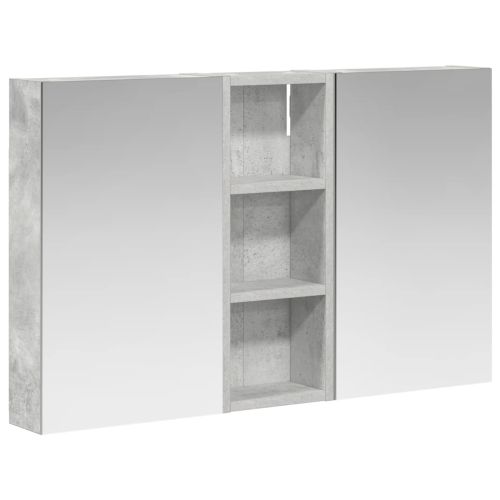 Комплект шкафове за баня с рафт с врата 3 pcs 80 x 10,5 x 50 см